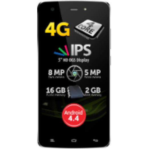 V1 Viper S 4G fekete kártyafüggetlen okostelefon