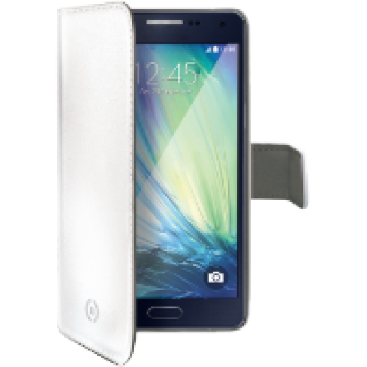 SAMSUNG Galaxy A3 book cover, néjegytartóval, fehér