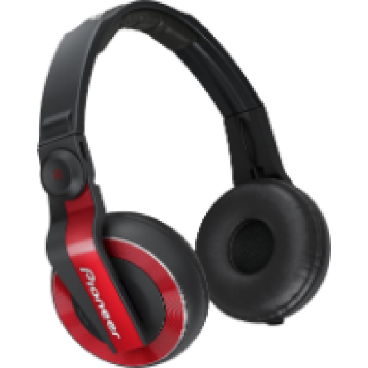 HDJ-500-R DJ fejhallgató, piros