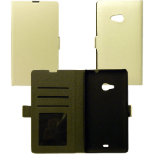 Nokia Lumia 535 fehér flip oldalra nyíló tok