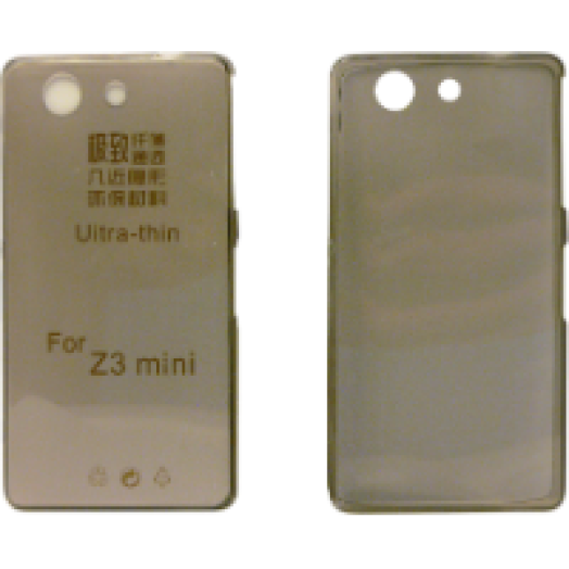 Sony Xperia Z3 Compact fekete ultravékony szilikon tok
