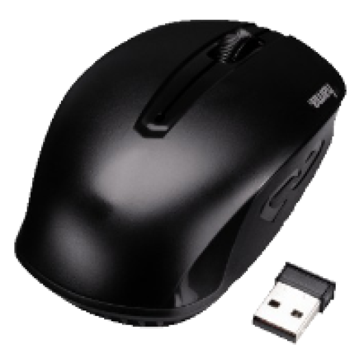 AM-7400 fekete vezeték nélküli optikai egér (134909)