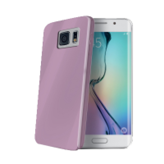 SAMSUNG Galaxy S6 Edge ultravékony szilikon hátlap lila