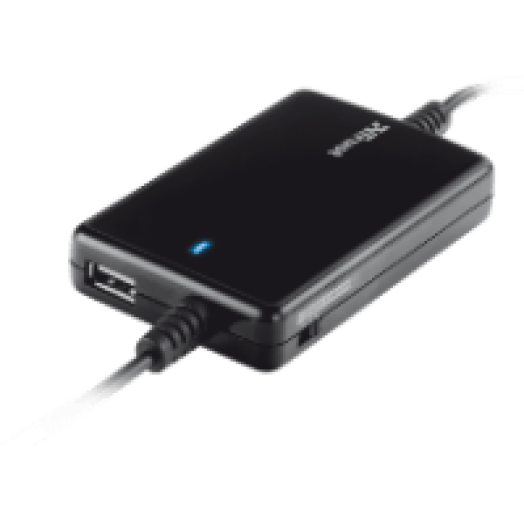Ultraslim fekete univerzális autós notebook adapter (18065)