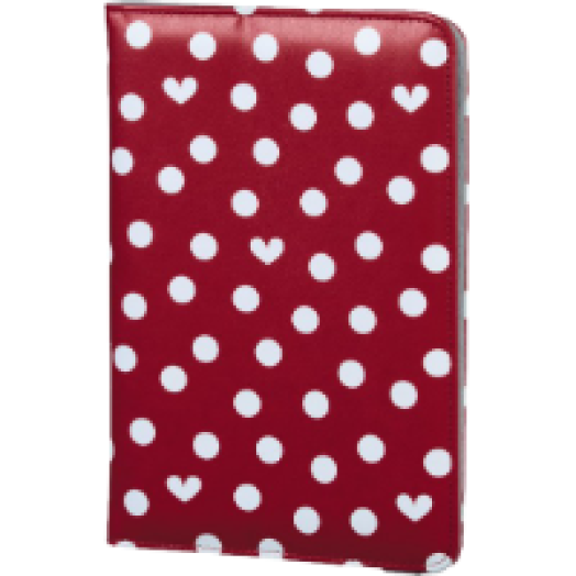 Elle Hearts&dots piros univerzális tablet tok 7" (135512)