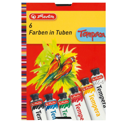 Herlitz tempera 6x16ml, 6 szín
