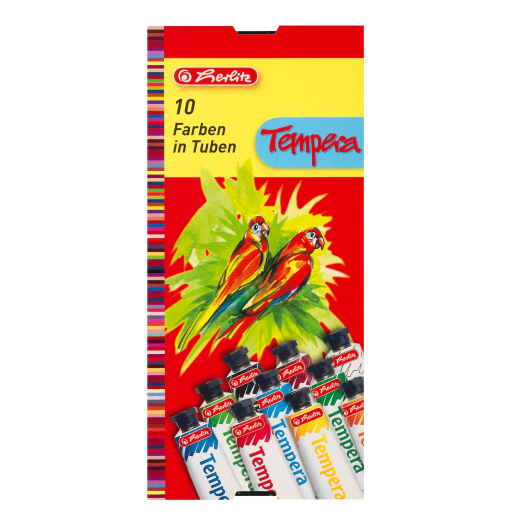 Herlitz tempera 10x16ml, 10 szín