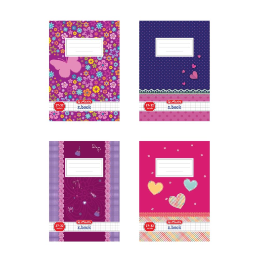 Herlitz Girls füzet A5 27-32 kockás