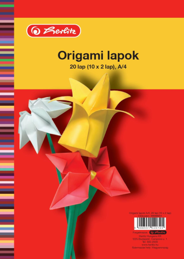 Herlitz origami lapok A4 20ív/csomag