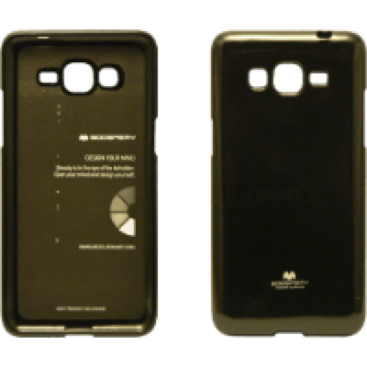 Jelly Galaxy A3 fekete rugalmas szilikon hátlap