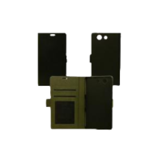 Huawei Ascend P8 Lite flip oldalra nyíló tok fekete