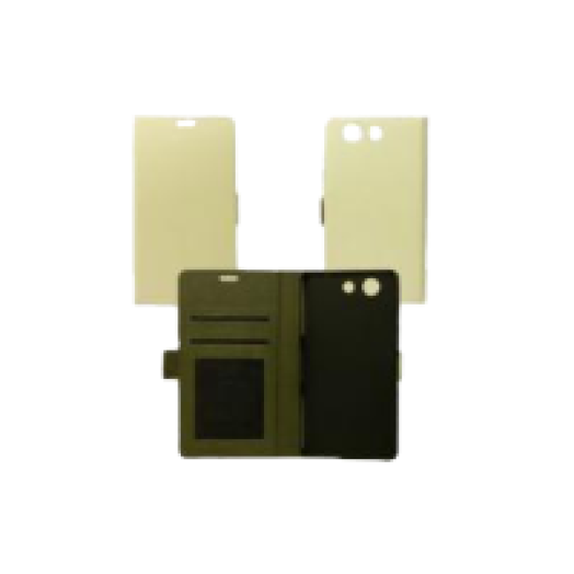 Huawei Ascend P8 Lite flip oldalra nyíló tok fehér