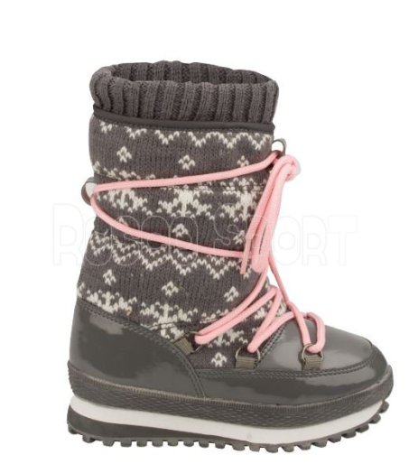 WinterGrip Jacquard junior csizma, szürke
