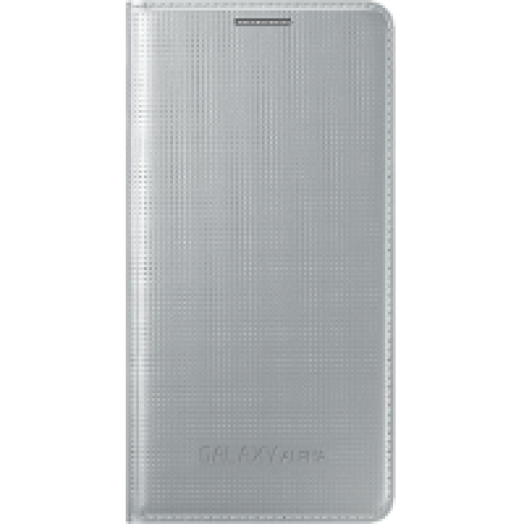 Samsung Galaxy Alpha flip cover tok ezüst