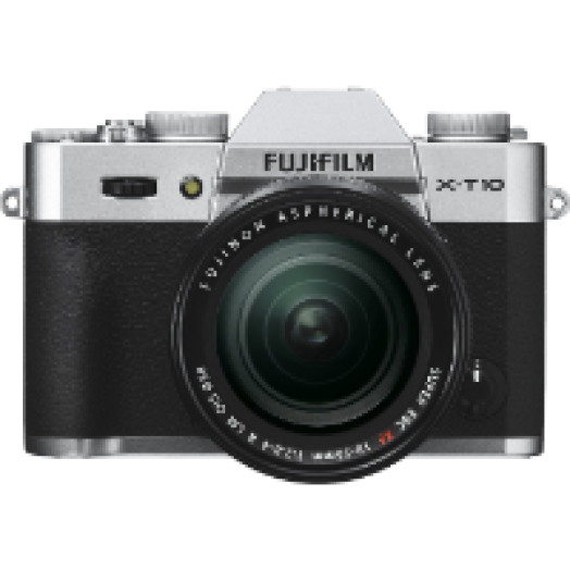 FinePix X-T10 + 18-55 mm ezüst Kit