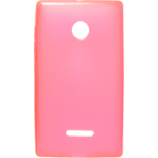Lumia 435/532 vékony szilikon hátlap, rózsaszín