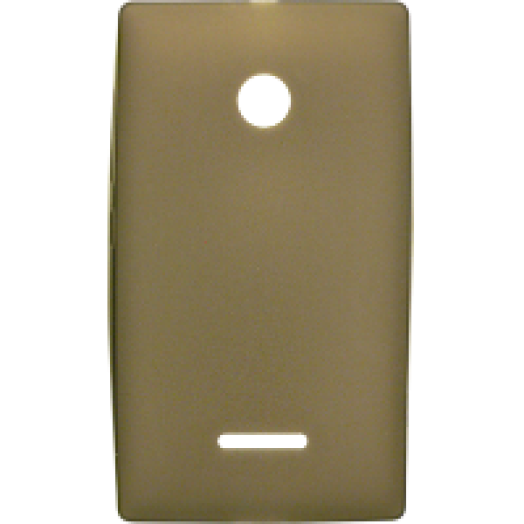 Lumia 435/532 vékony szilikon hátlap, fekete
