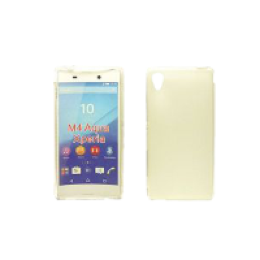 Sony Xperia M4/M4 Aqua vékony szilikon hátlap, átlátszó