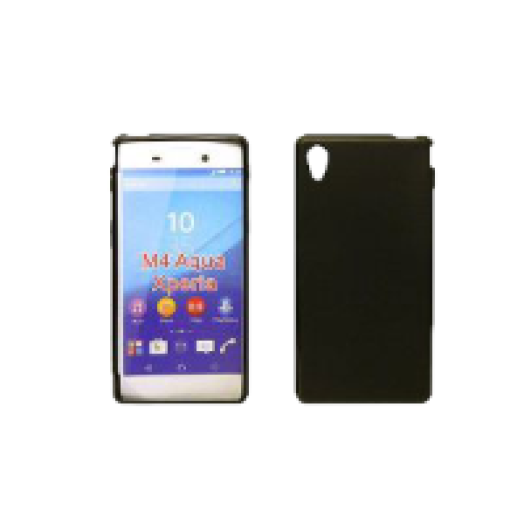 Sony Xperia M4/M4 Aqua vékony szilikon hátlap, fekete