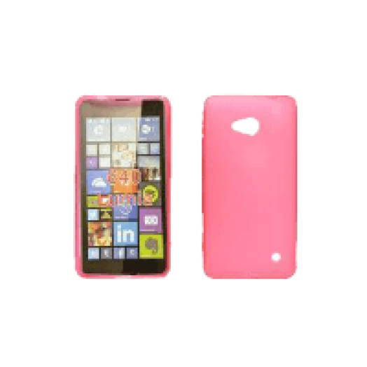 Lumia 640 vékony szilikon hátlap, rózsaszín