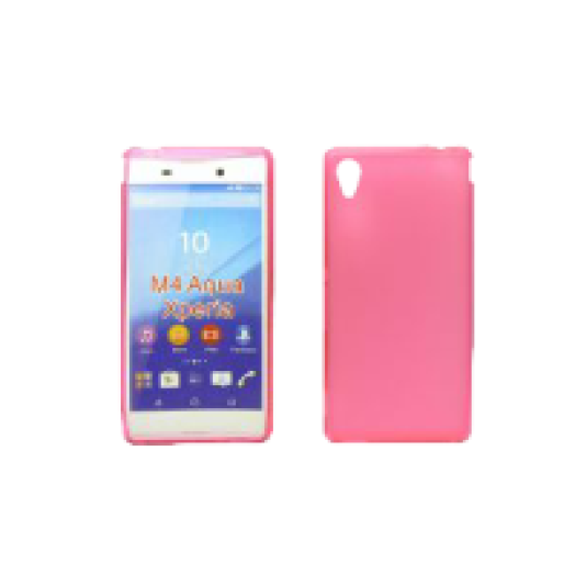 Sony Xperia M4/M4 Aqua vékony szilikon hátlap, rózsaszín