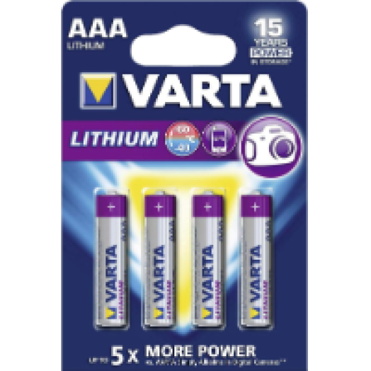 Professional lítium mikroceruza elem (4xAAA)