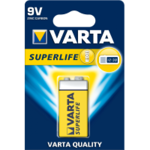 Superlife cink szén 9V-os elem