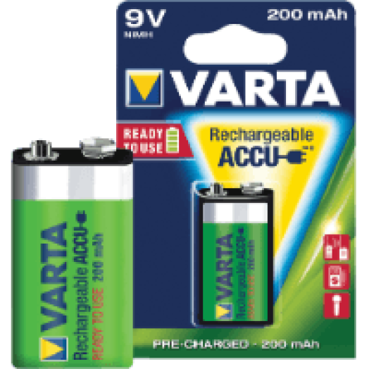 Power Ready2Use 9V-os akku 200mAh