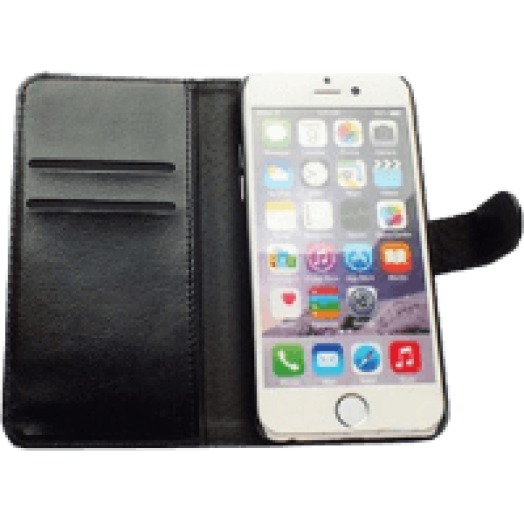 Samsung Galaxy Ace 4 Flip oldalra nyiló tok+cover fekete