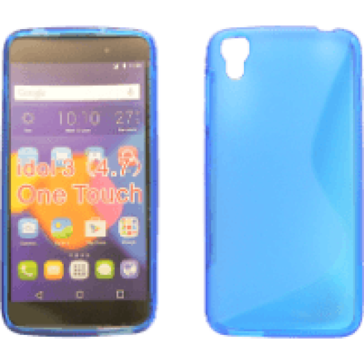 Alcatel Idol 3 4.7'' szilikon hátlap kék
