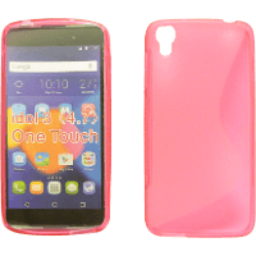 Alcatel Idol 3 4.7'' szilikon hátlap rózsaszín