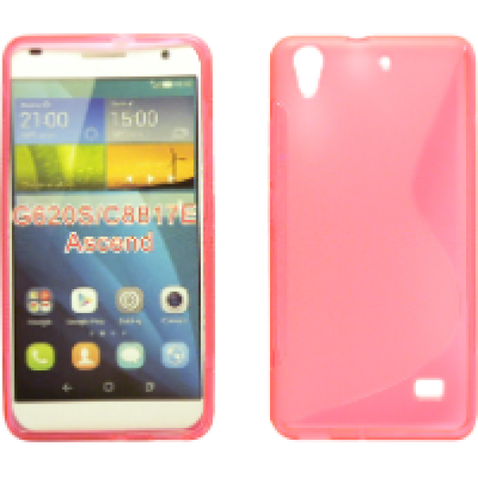 Huawei G620s TPUS szilikon hátlap, rózsaszín