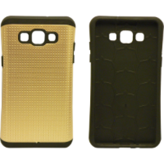 Samsung Galaxy A3 ütésálló hátlap arany