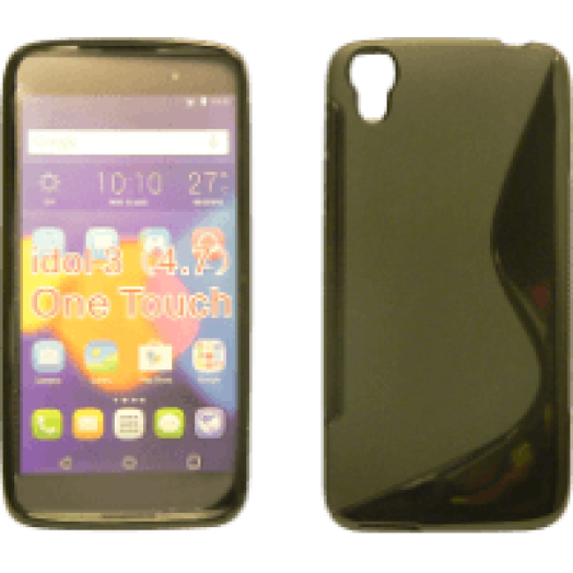 Alcatel Idol 3 4.7'' szilikon hátlap fekete