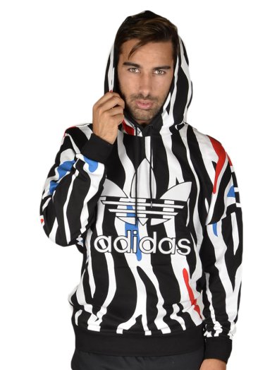 ZEBRA PRINT OTH HOODY AOP