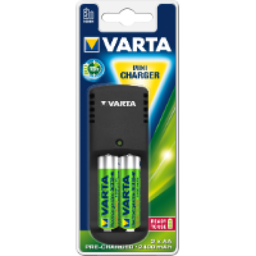 Mini akkutöltő 2x2400mAh akkumulátorral