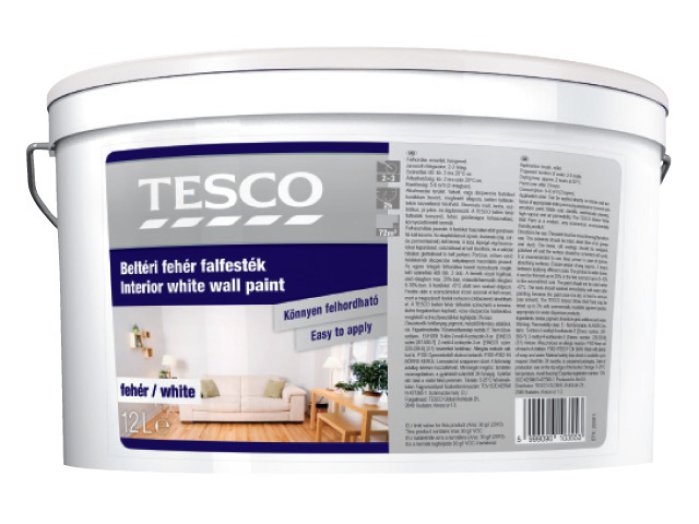 TESCO beltéri fehér falfesték