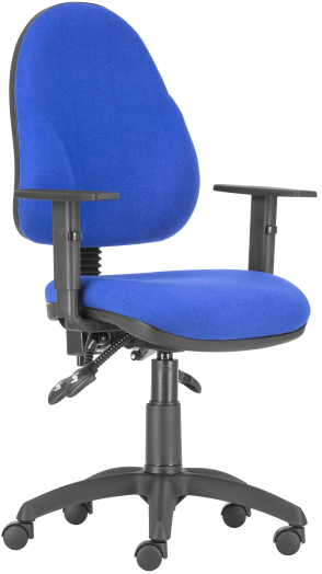 Palmira C.14 kék-fekete magas háttámlás ergonomikus forgószé