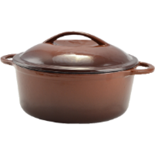 10562 Zománcozott öntöttvas lábas, 22cm