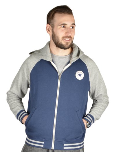 AMK   CORE HOODED BASEBALL JKT