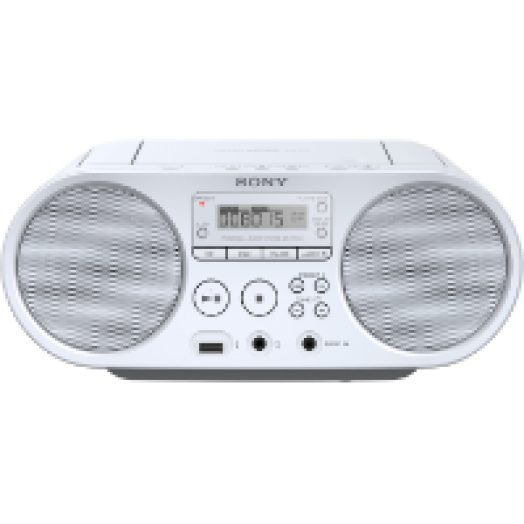 ZS-PS50X110WPI hordozható CD-s rádiómagnó, fehér