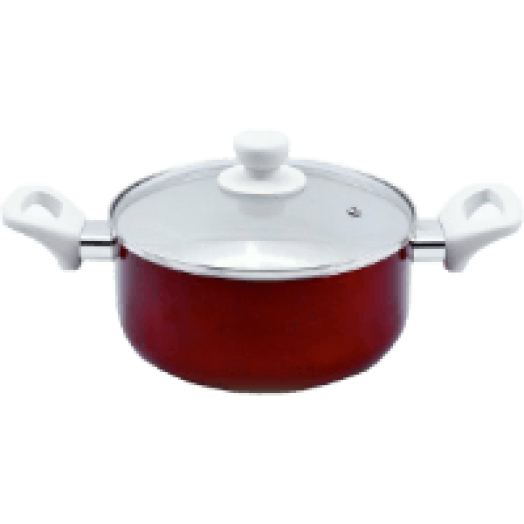 11276 Lábas, üveg fedővel, 28 cm