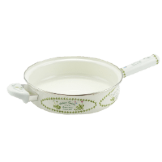 11329 Zománcozott serpenyő, kerámia nyéllel, 24 cm