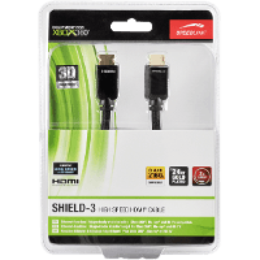 Xbox 360 SHIELD-3 High Speed HDMI kábel, Ethernet, 2m