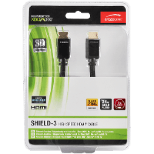 Xbox 360 SHIELD-3 High Speed HDMI kábel, Ethernet, 5m