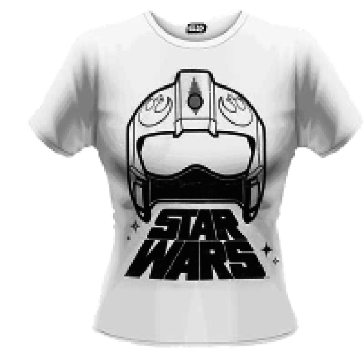 Star Wars The Force Awakens - X-Wing Fighter Helmet T-Shirt Női M