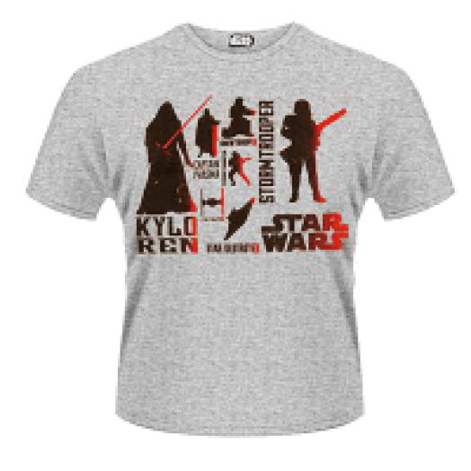 Star Wars The Force Awakens - Red Villains Character T-Shirt S