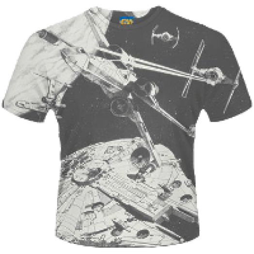 Star Wars - Space Battle (Dye Sub) T-Shirt XXL