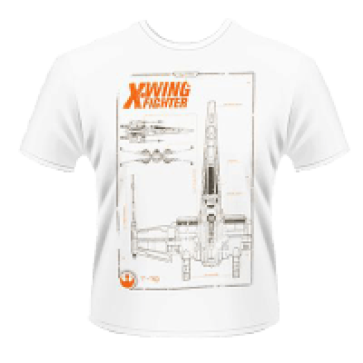 Star Wars The Force Awakens - X-Wing Maintenance Manual T-Shirt M