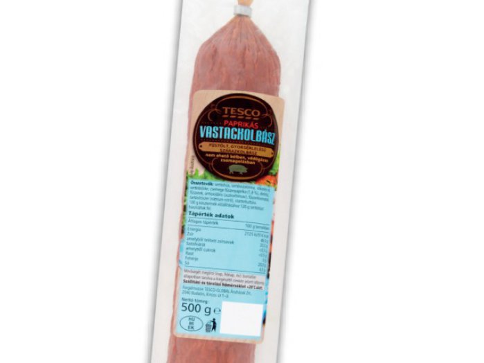 TESCO vastagkolbász (paprikás)